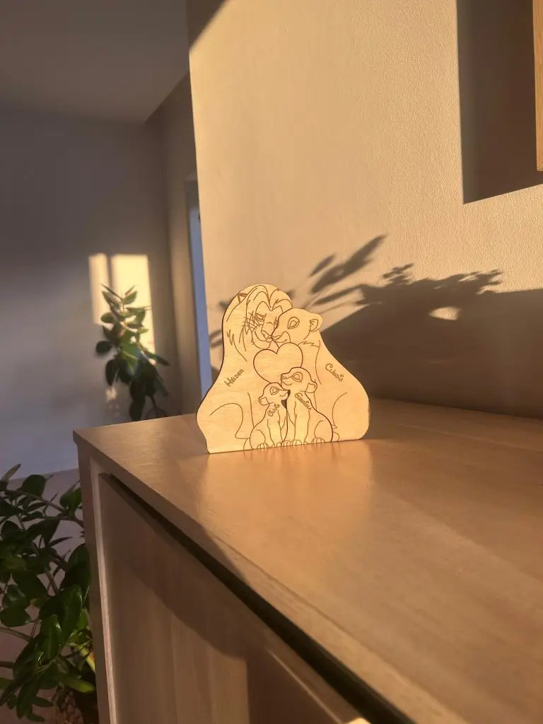 puzzle rei leao personalizado com nomes